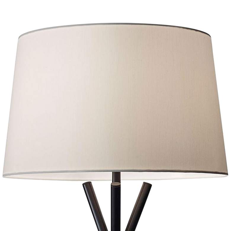 Image 3 Adesso Benson 25 1/2" Black and Antique Brass Tripod Table Lamp more views