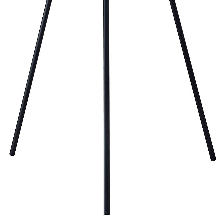 Image 3 Adesso Benson 60" Modern Black Metal Tripod Floor Lamp more views