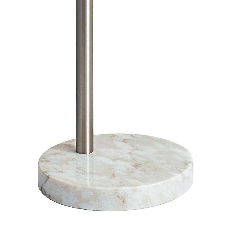 Image 5 Adesso Bowery 73 1/2 inch Gray and Brushed Steel Modern Arc Floor Lamp more views
