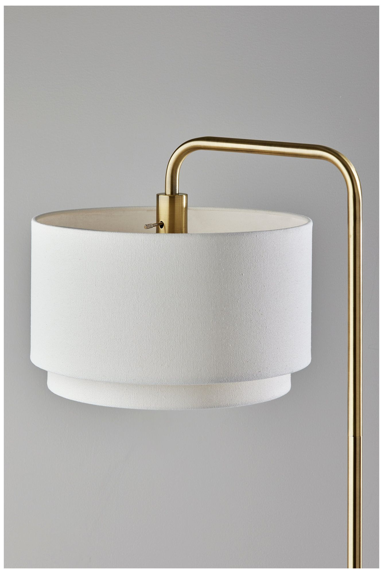 Image 6 Adesso Brinkley Floor Lamp - Antique Brass more views