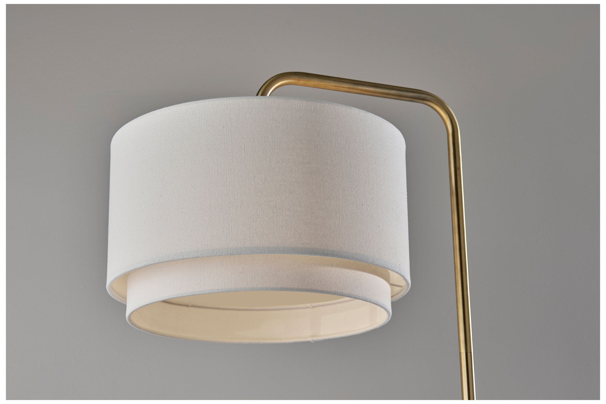 Image 7 Adesso Brinkley Floor Lamp - Antique Brass more views