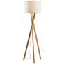 3_Adesso Brooklyn 63 1/4" High Modern Natural Ash Wood Tripod Floor Lamp