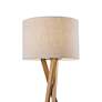 5_Adesso Brooklyn 63 1/4" High Modern Natural Ash Wood Tripod Floor Lamp more views