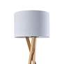 6_Adesso Brooklyn 63 1/4" High Modern Natural Ash Wood Tripod Floor Lamp more views
