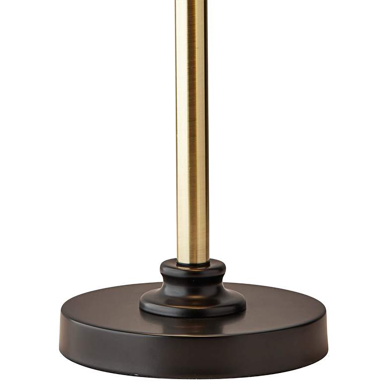 Image 3 Adesso Cap Collection 23" High Brass and Black Modern Dome Table Lamp more views