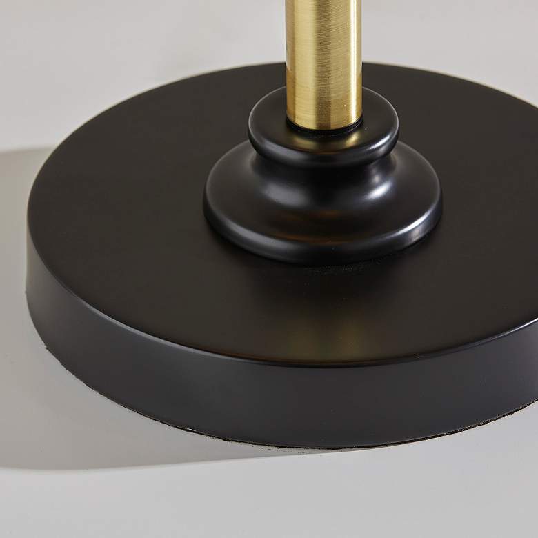 Image 4 Adesso Cap Collection 23" High Brass and Black Modern Dome Table Lamp more views