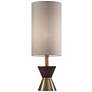 1_Adesso Carmen 23" Antique Brass and Walnut Wood Accent Table Lamp