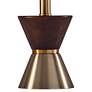2_Adesso Carmen 23" Antique Brass and Walnut Wood Accent Table Lamp more views