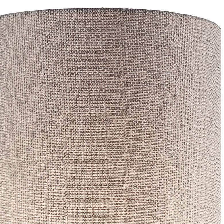 Image 3 Adesso Carmen 23" Antique Brass and Walnut Wood Accent Table Lamp more views
