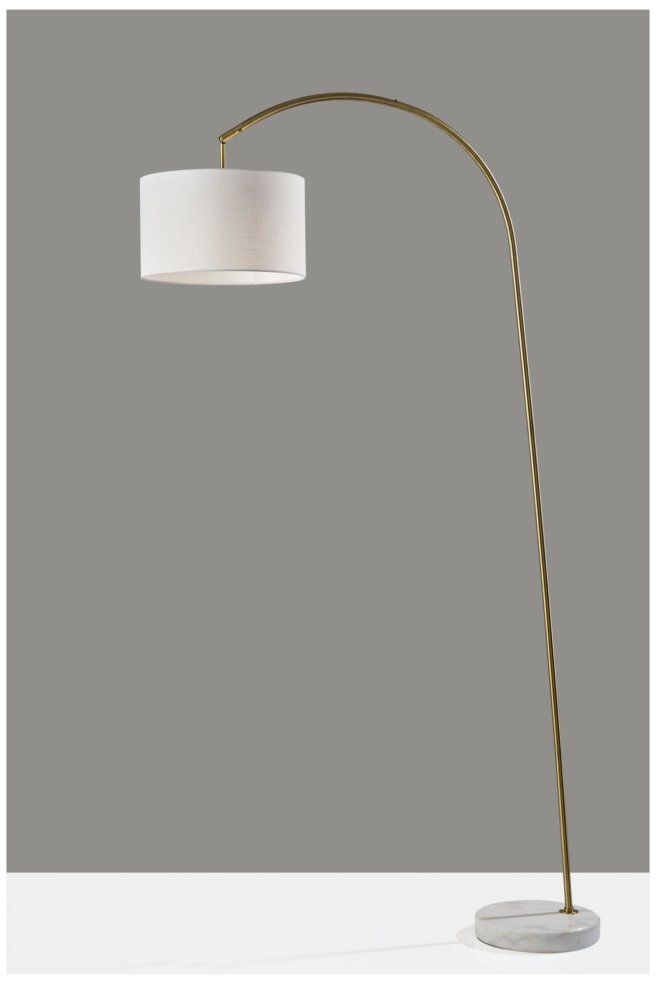 Image 5 Adesso Chrystie Arc Lamp - Antique Brass more views