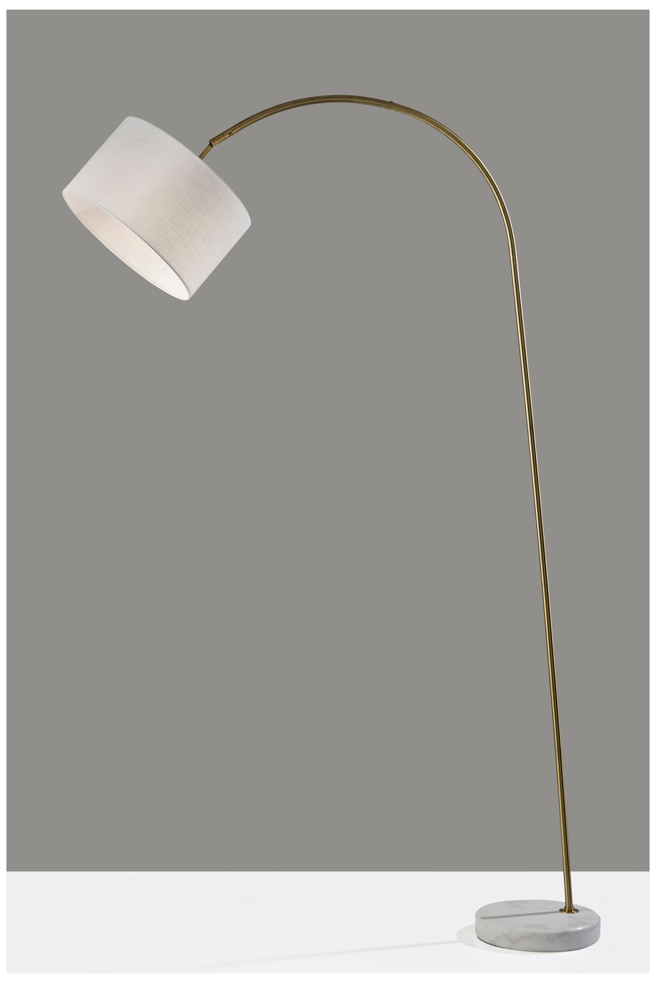 Image 6 Adesso Chrystie Arc Lamp - Antique Brass more views