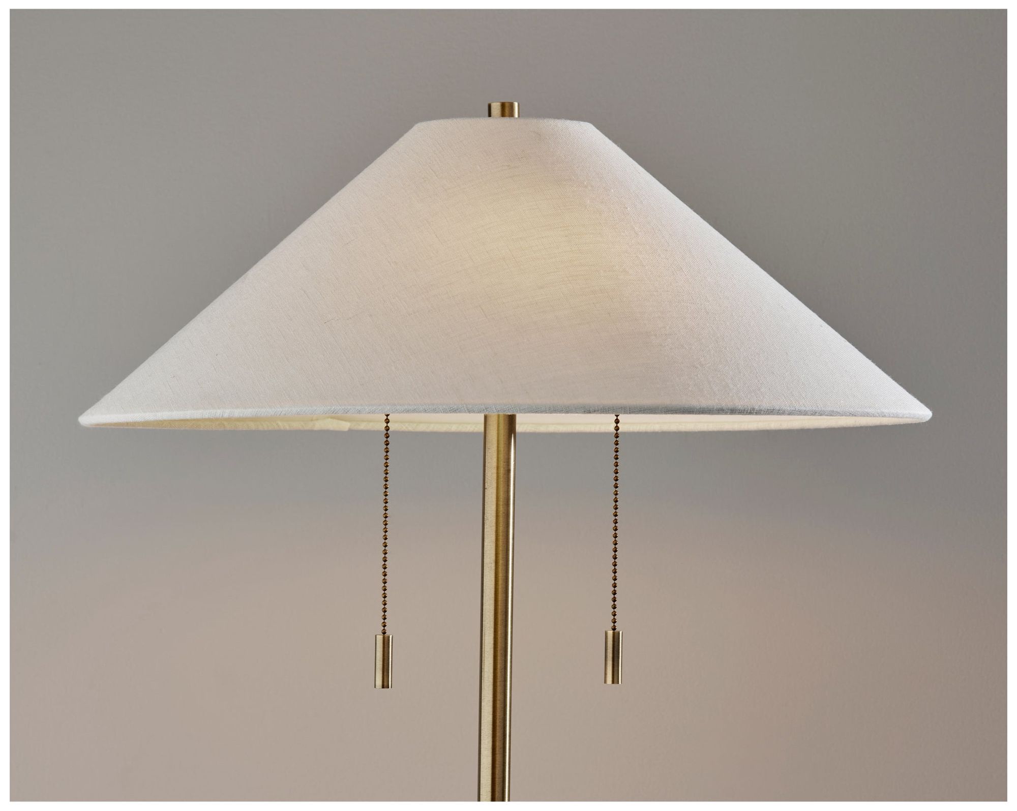 Image 7 Adesso Claremont Floor Lamp - Antique Brass more views