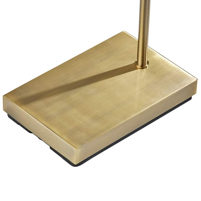 Image 7 Adesso Collette Adjustable Height Antique Brass Metal LED Task Floor Lamp more views