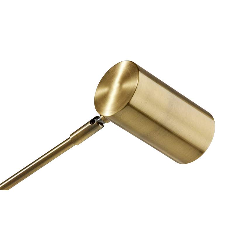 Image 2 Adesso Collette Adjustable Height Brass LED Desk Lamp with Charging Pad more views