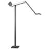 Adesso Cooper Matte Black Finish Modern LED Adjustable Arm Floor Lamp
