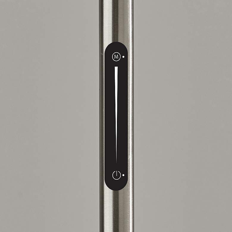 Image 4 Adesso Cosmo 70 1/2" Solar Brushed Steel Stem LED Torchiere Floor Lamp more views