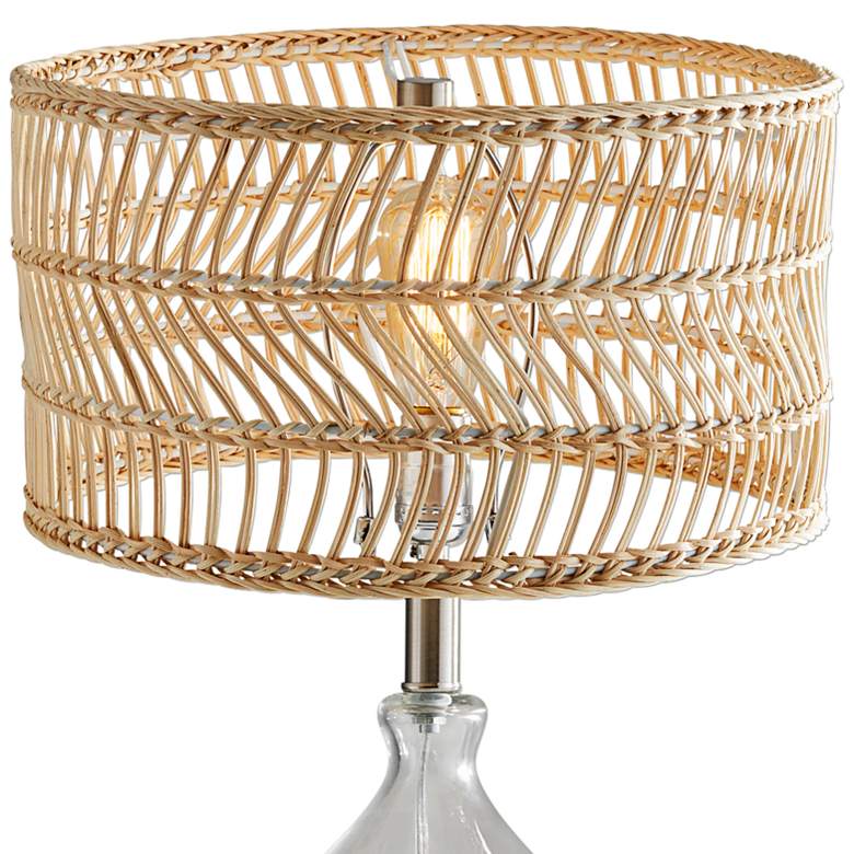 Image 2 Adesso Cuba 23" High Modern Clear Glass Teardrop Accent Table Lamp more views