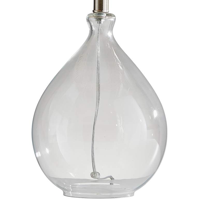 Image 3 Adesso Cuba 23" High Modern Clear Glass Teardrop Accent Table Lamp more views