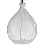 3_Adesso Cuba 23" High Modern Clear Glass Teardrop Accent Table Lamp more views