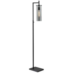 Adesso Dalton 62 1/2" High Modern Industrial Black Metal Floor Lamp