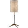 1_Adesso Davis 26 3/4" Modern Matte Black and Antique Brass Table Lamp