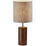 Adesso Dean 30 1/2" Walnut Poplar Wood Column Modern Table Lamp
