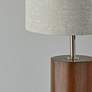 Adesso Dean 30 1/2" Walnut Poplar Wood Column Modern Table Lamp