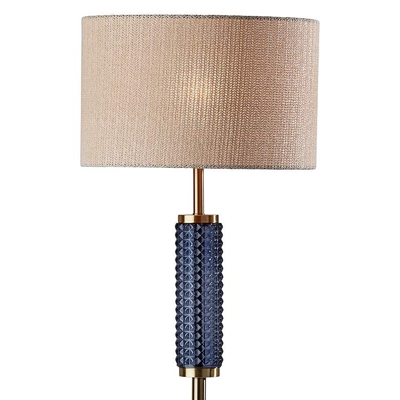 Image 3 Adesso Delilah 64 1/2" High Antique Brass Metal Floor Lamp more views