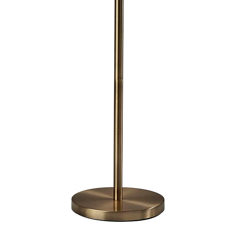 Image 4 Adesso Delilah 64 1/2" High Antique Brass Metal Floor Lamp more views