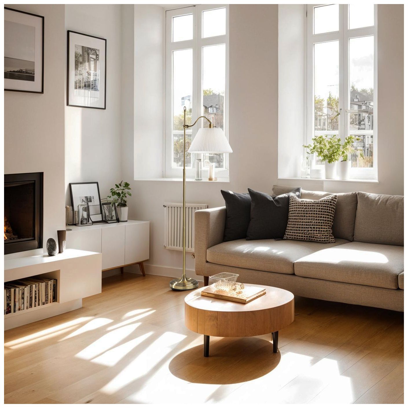 Image 2 Adesso Derby Floor Lamp - Antique Brass more views