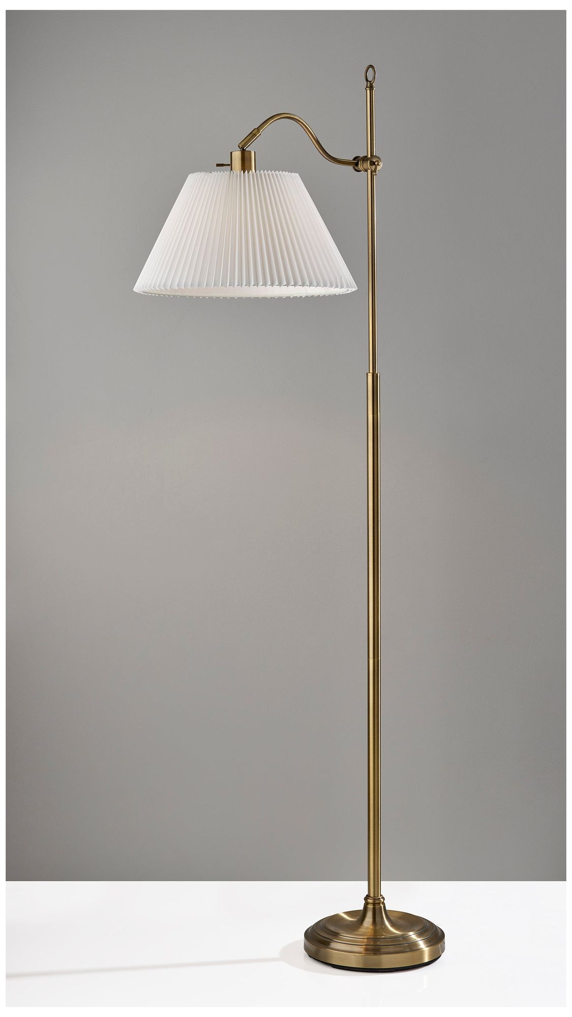 Image 3 Adesso Derby Floor Lamp - Antique Brass more views