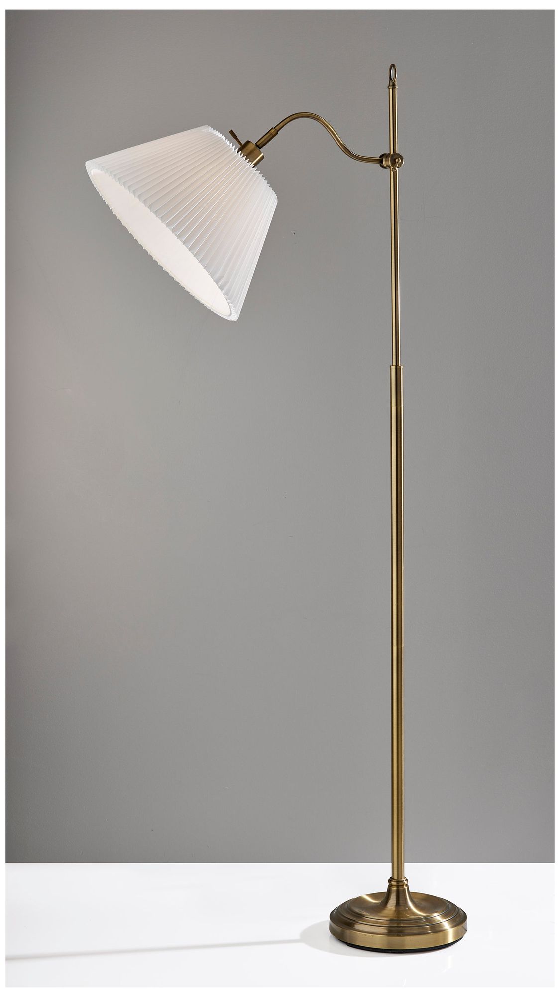 Image 4 Adesso Derby Floor Lamp - Antique Brass more views