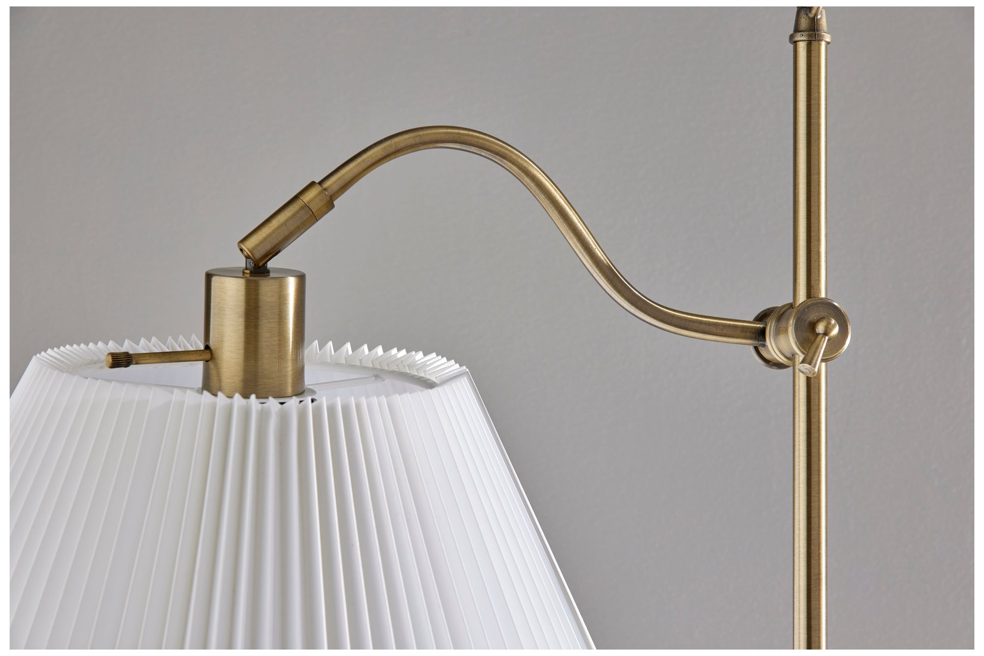 Image 5 Adesso Derby Floor Lamp - Antique Brass more views