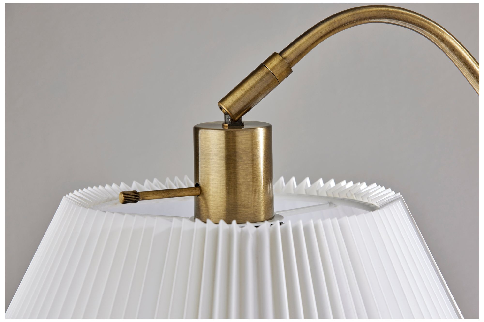 Image 6 Adesso Derby Floor Lamp - Antique Brass more views