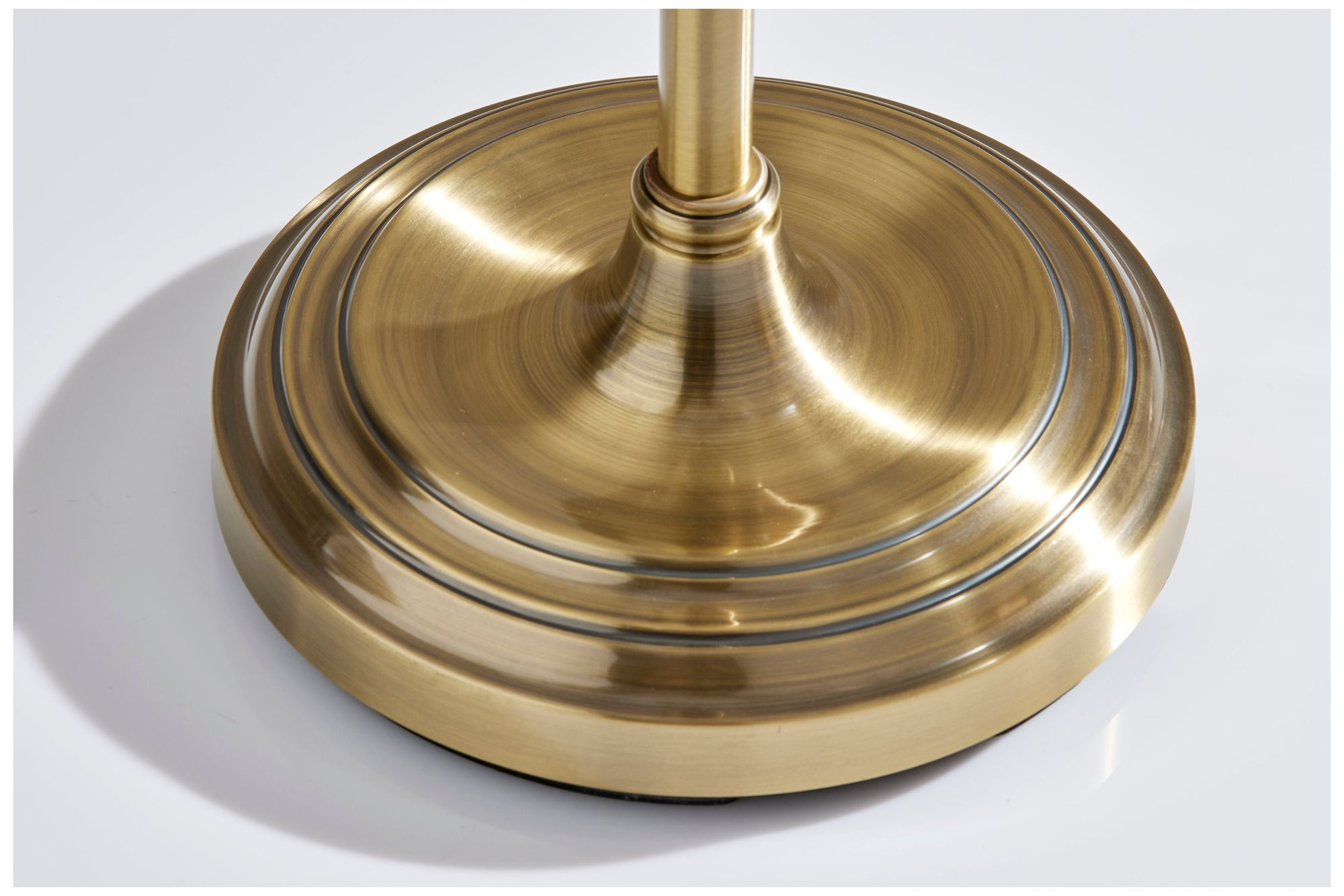 Adesso Derby Floor Lamp - Antique Brass