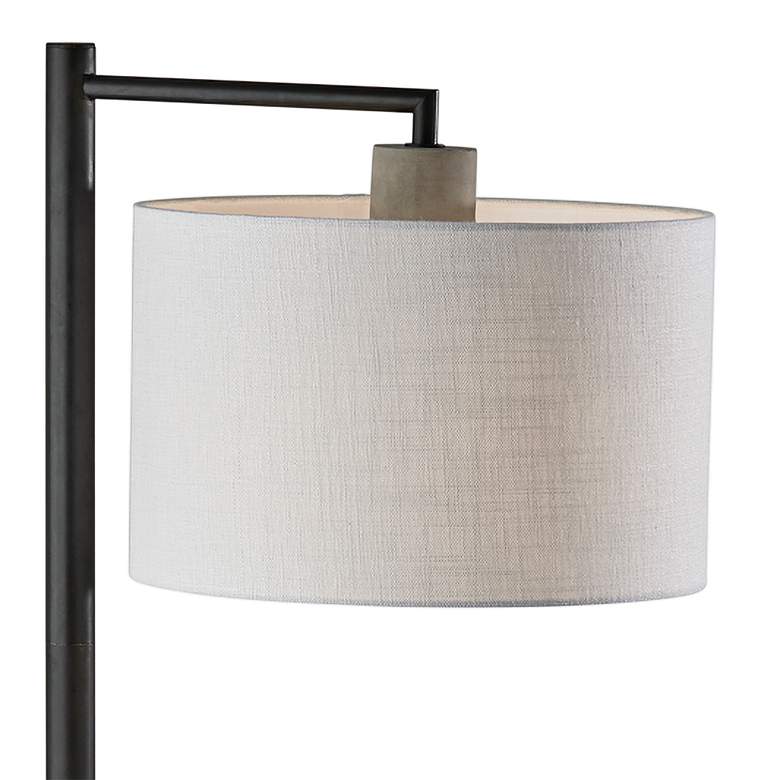 Image 3 Adesso Devin 60 3/4" Black Metal Offset Arm Modern Floor Lamp more views