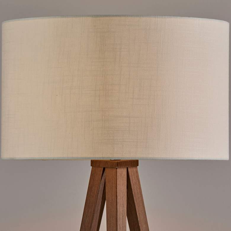 Image 2 Adesso Director 60 1/4" High Rosewood Veneer Metal Tripod Floor Lamp more views