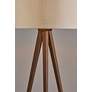 3_Adesso Director 60 1/4" High Rosewood Veneer Metal Tripod Floor Lamp more views