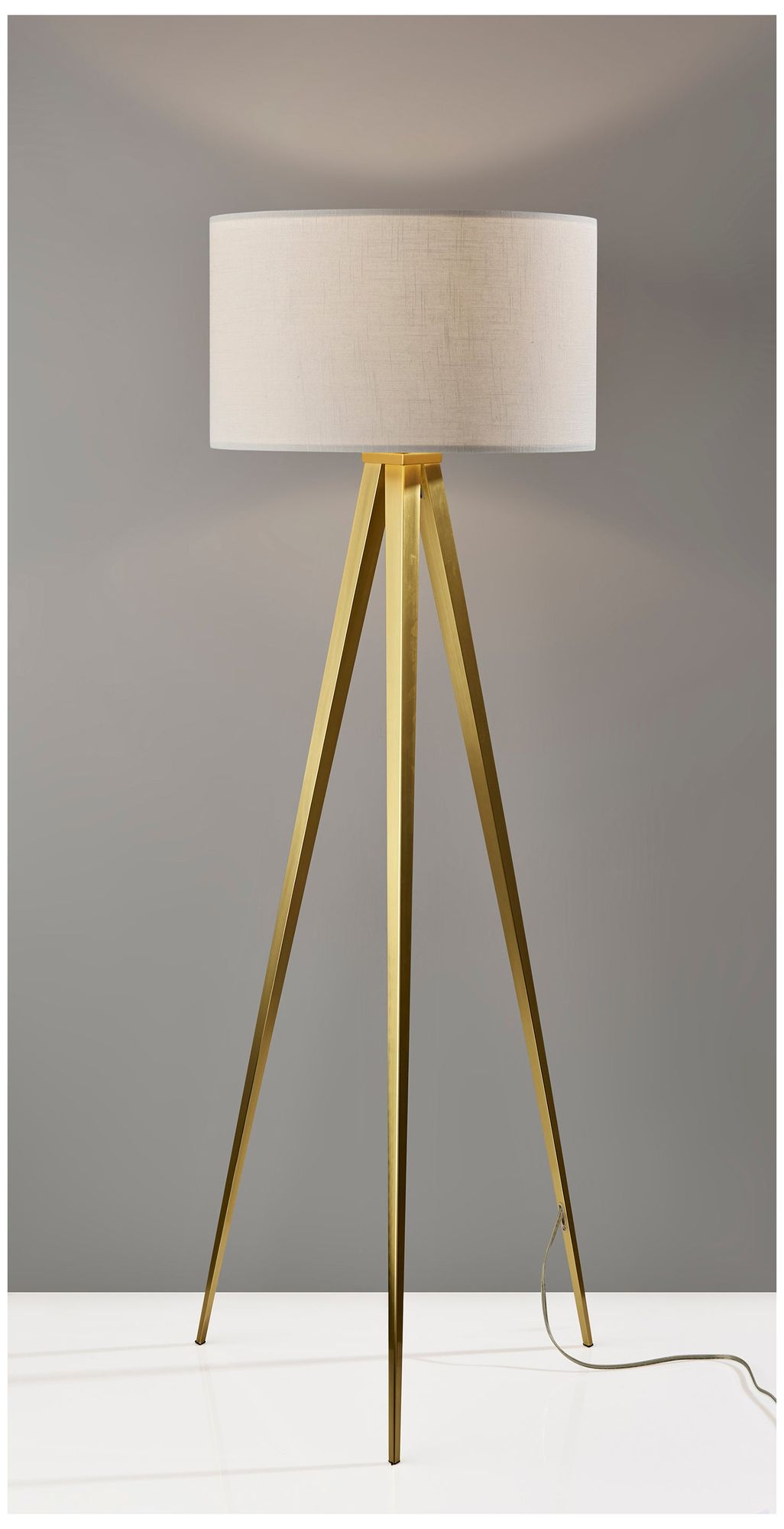 Image 5 Adesso Director Floor Lamp - Antique Brass more views