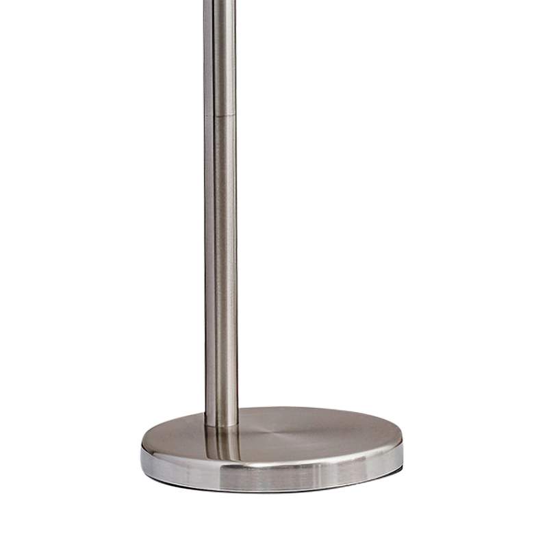 Image 3 Adesso Domino 84 inch Brushed Steel Metal 3-Light Modern Arc Floor Lamp more views