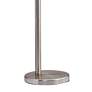Adesso Domino 84" Brushed Steel Metal 3-Light Modern Arc Floor Lamp