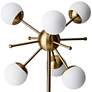 Adesso Doppler 23" Antique Brass LED Sputnik Table Lamp