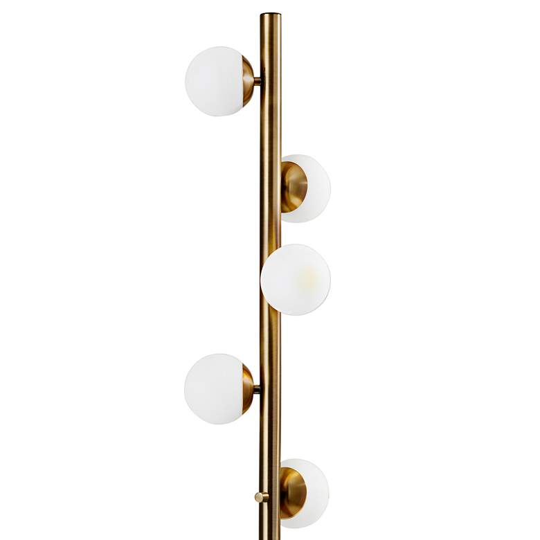 Image 4 Adesso Doppler 65" Antique Brass Modern LED Tree Floor Lamp more views