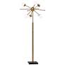 2_Adesso Doppler Antique Brass Modern LED Sputnik Floor Lamp