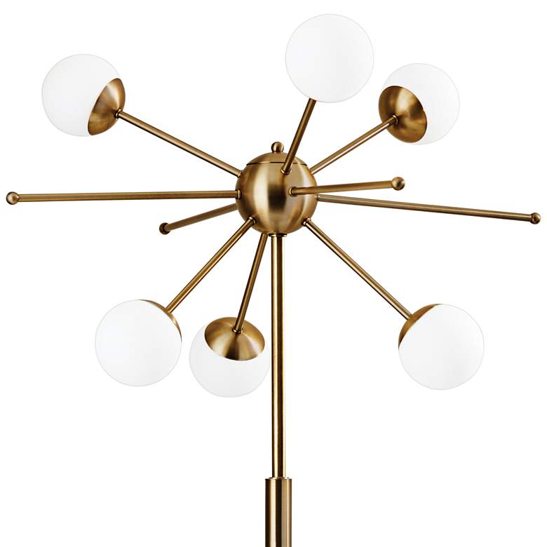 Image 4 Adesso Doppler Antique Brass Modern LED Sputnik Floor Lamp more views