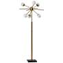 5_Adesso Doppler Antique Brass Modern LED Sputnik Floor Lamp more views