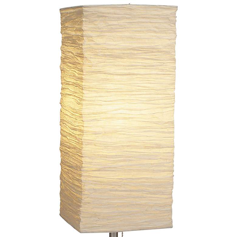 Image 2 Adesso Dune 25" High Modern Wood and Steel Paper Shade Table Lamp more views