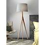 2_Adesso Eden 59 1/4" High Natural Ash Wood Modern Tripod Floor Lamp