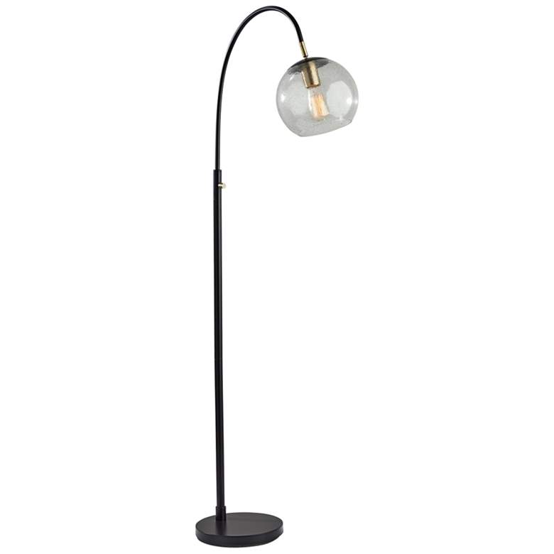 Image 1 Adesso Edie 61 1/2" High Dark Bronze Metal Glass Orb Floor Lamp