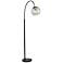Adesso Edie 61 1/2" High Dark Bronze Metal Glass Orb Floor Lamp